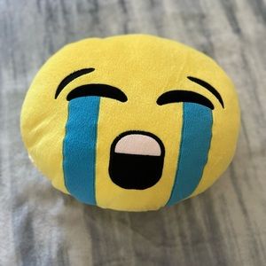 Loudly Crying Face Emoji Pillow